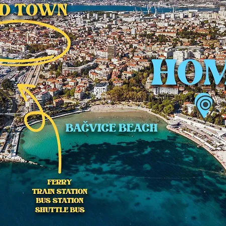 Gasthof Luxury Seaside House Noble- Location In Town
